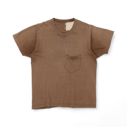 FADED/DISTRESSED/REPAIRED POCKET TEE - 1960/70'S