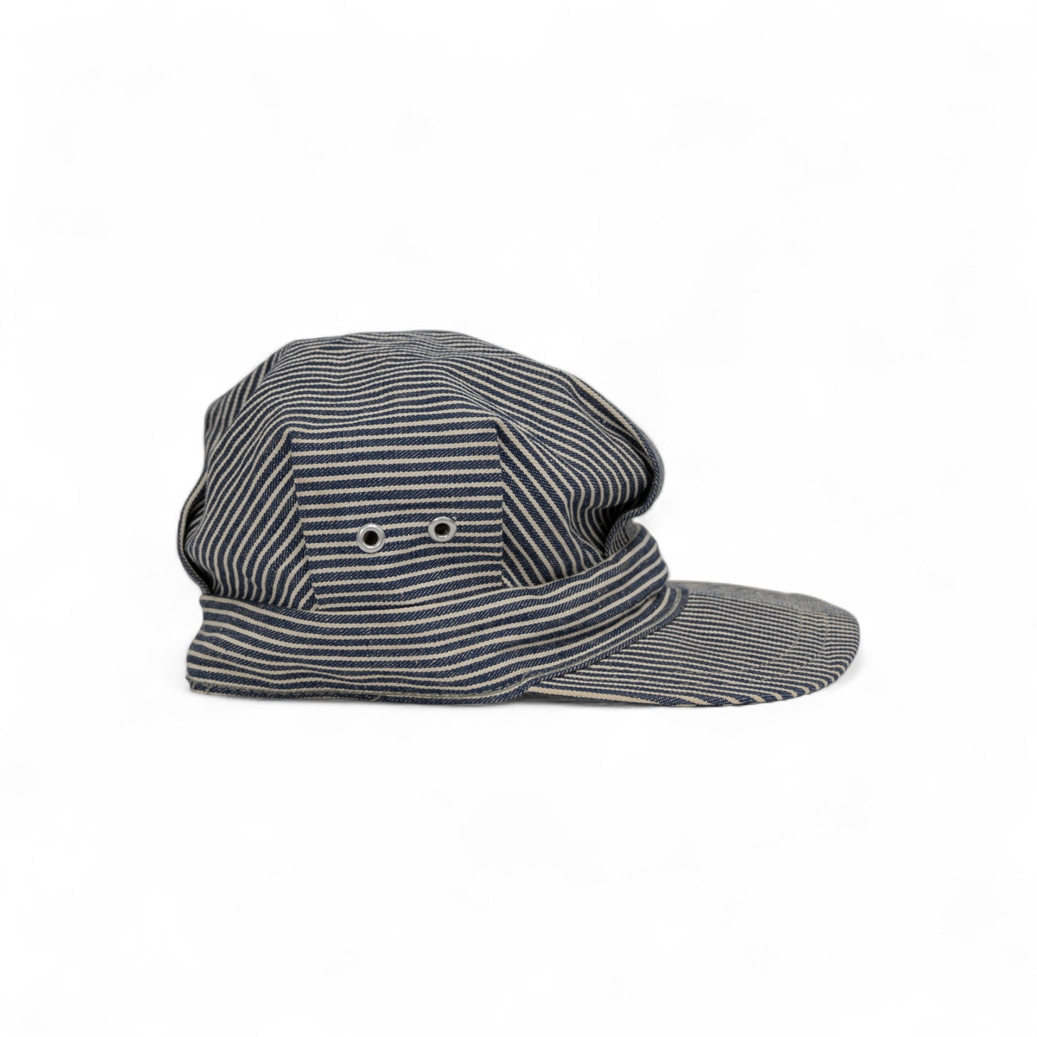 HICKORY STRIPE ENGINEER CAP - 1950/60'S