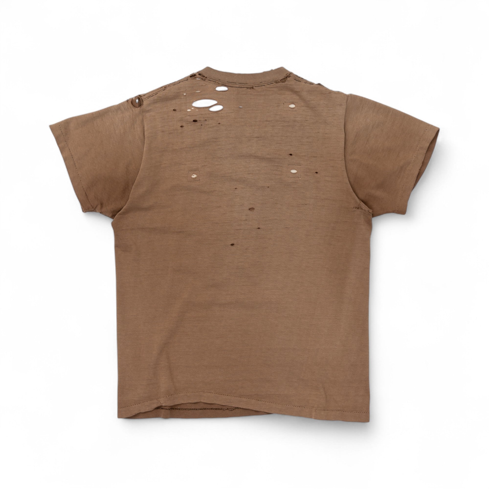 FADED/DISTRESSED/REPAIRED POCKET TEE - 1960/70'S