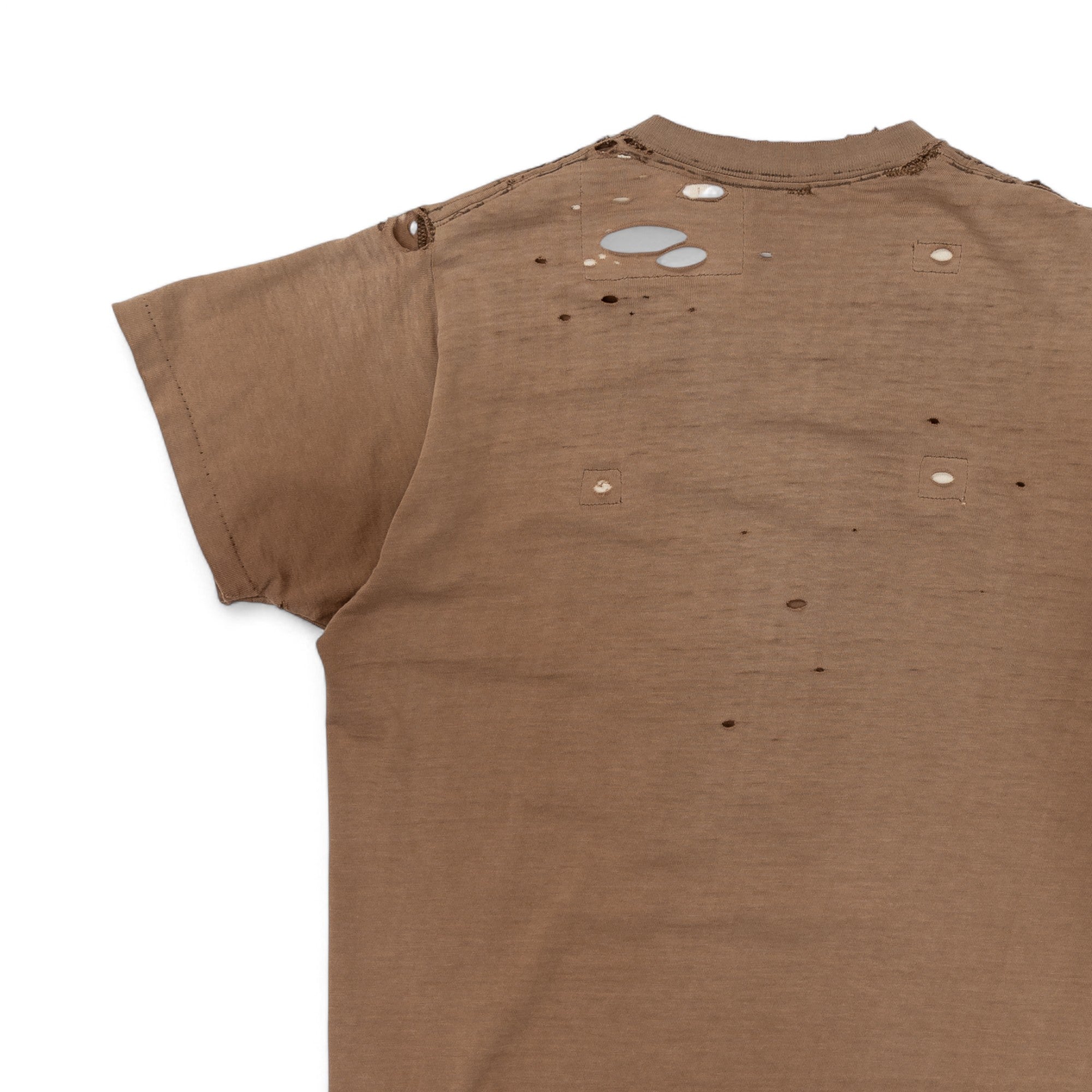 FADED/DISTRESSED/REPAIRED POCKET TEE - 1960/70'S