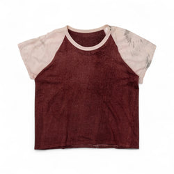 DISTRESSED CHAINSTITCH 'L.N. SICKELS' RAGLAN SHIRT - 1940'S