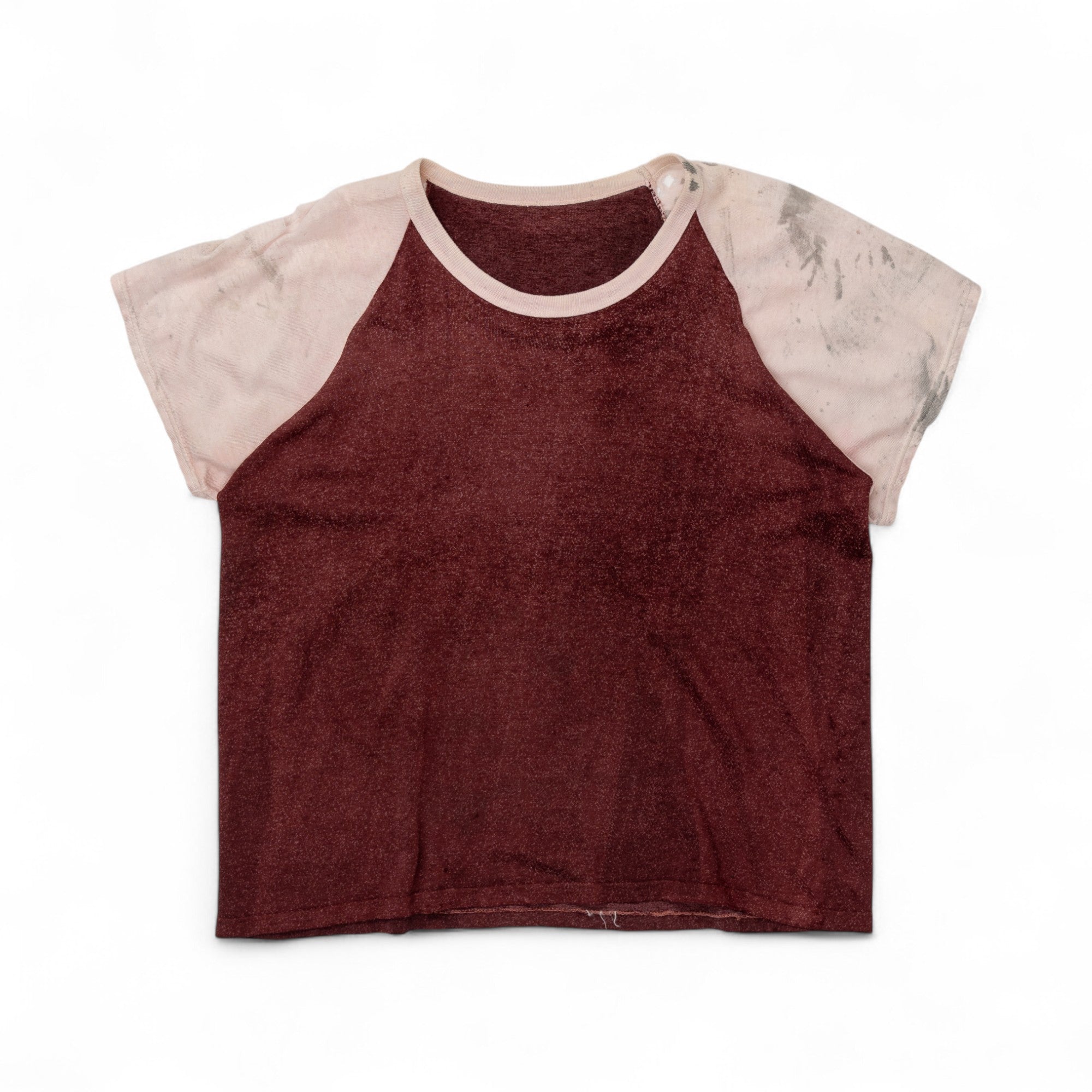 DISTRESSED CHAINSTITCH 'L.N. SICKELS' RAGLAN SHIRT - 1940'S