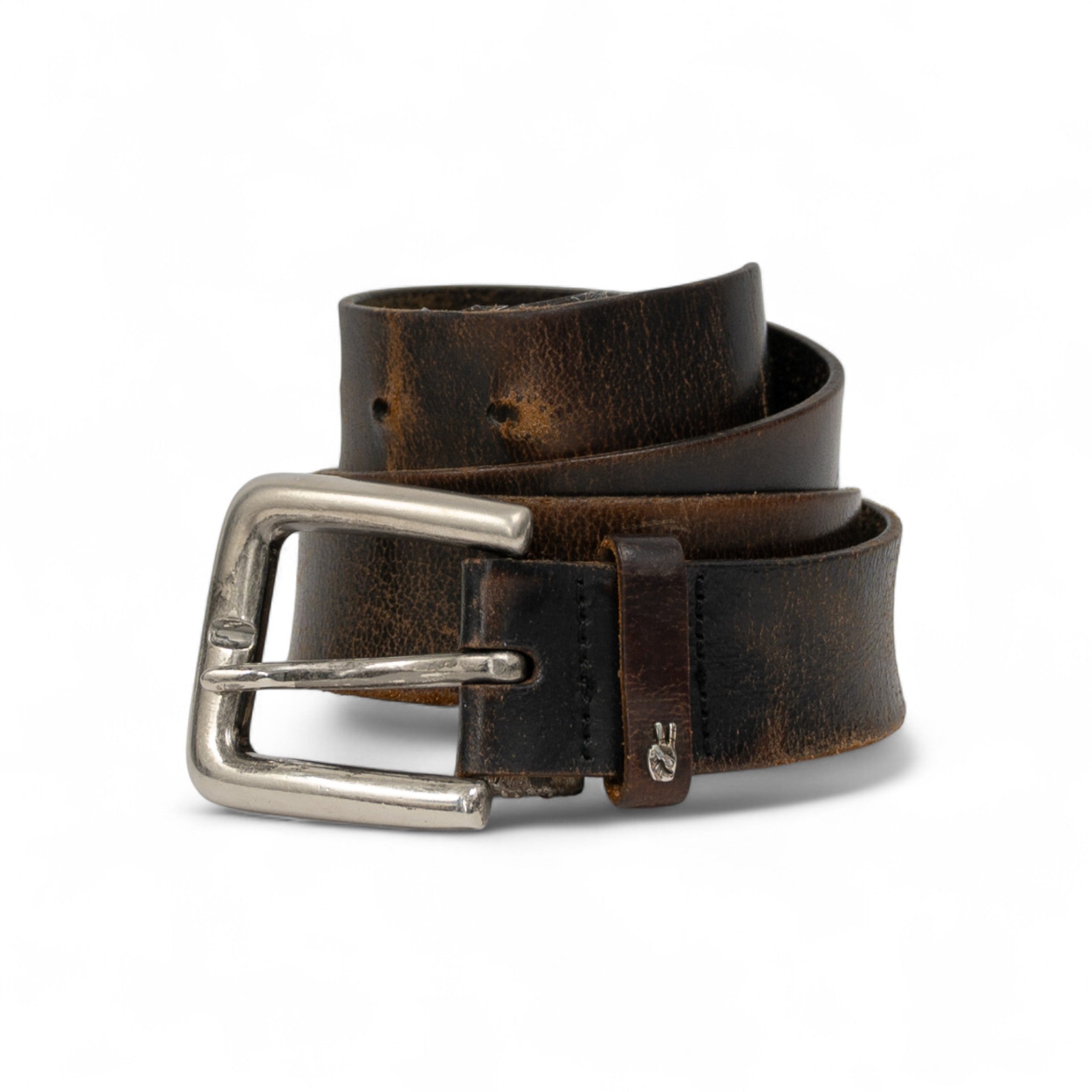 VINTAGE LEATHER BELT - 1970'S