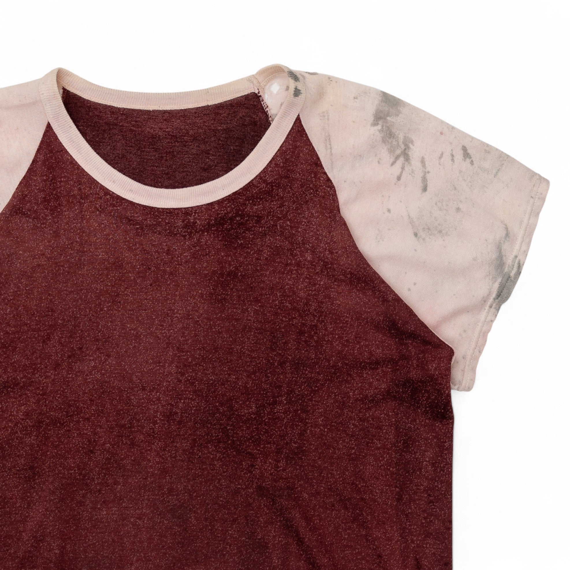 DISTRESSED CHAINSTITCH 'L.N. SICKELS' RAGLAN SHIRT - 1940'S