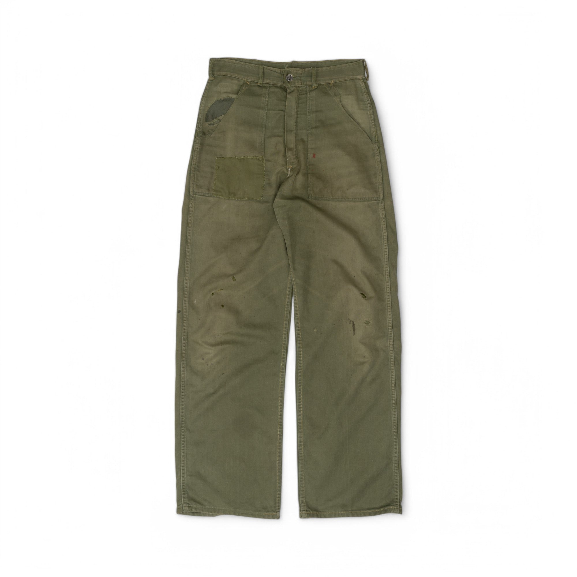 REPAIRED/DISTRESSED 13 STAR HBT PANTS - 1940'S