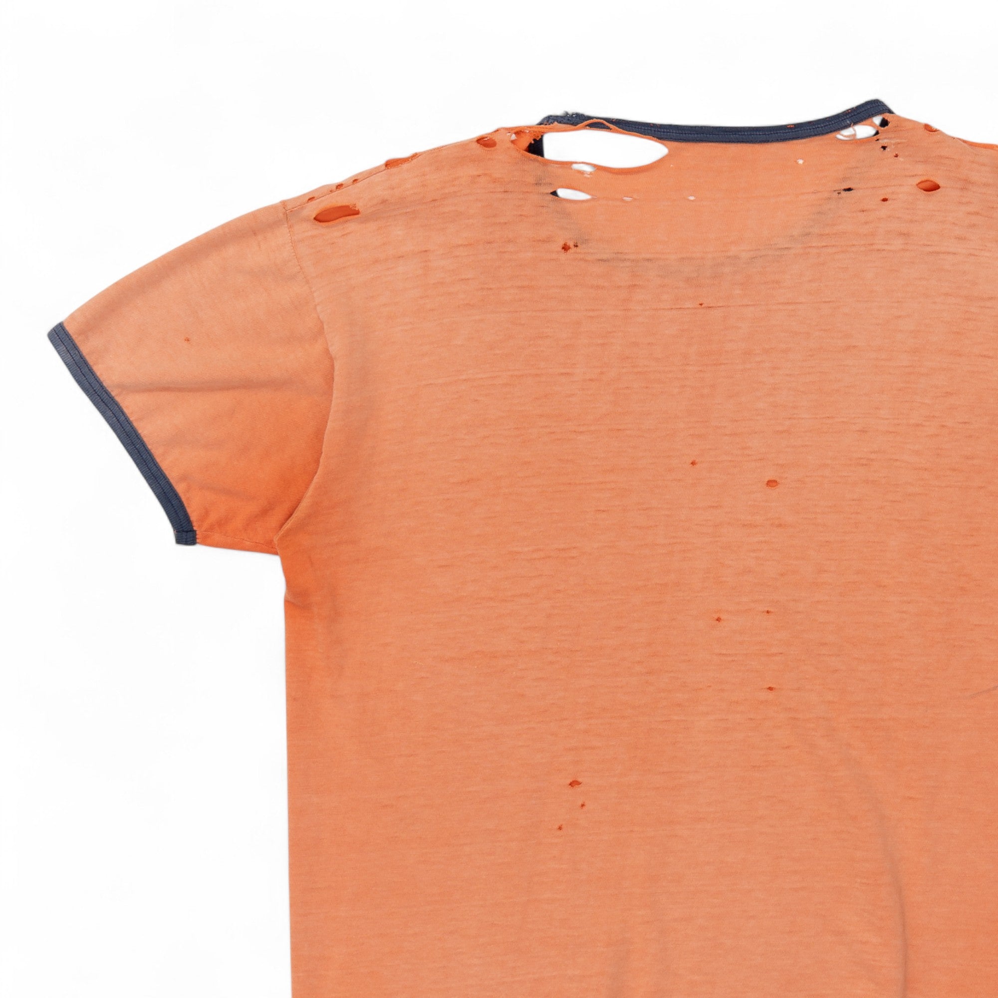 FADED/DISTRESSED RINGER TEE - 1960'S