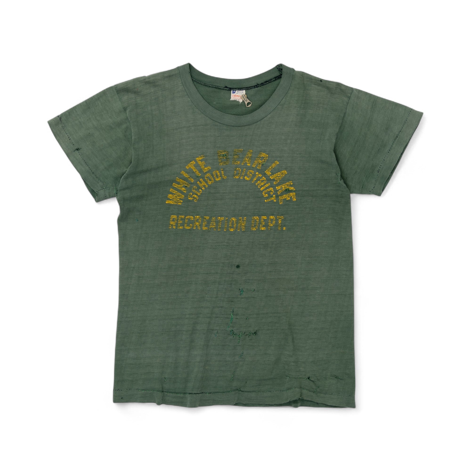 FADED/REPAIRED 'WHITE BEAR LAKE RECREATION DEPT.' TEE - 1960'S
