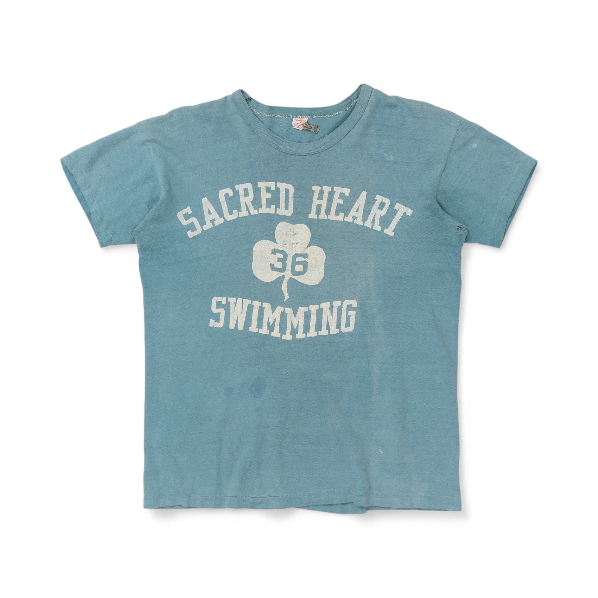'SACRED HEART SWIMMING' TEE - 1960'S