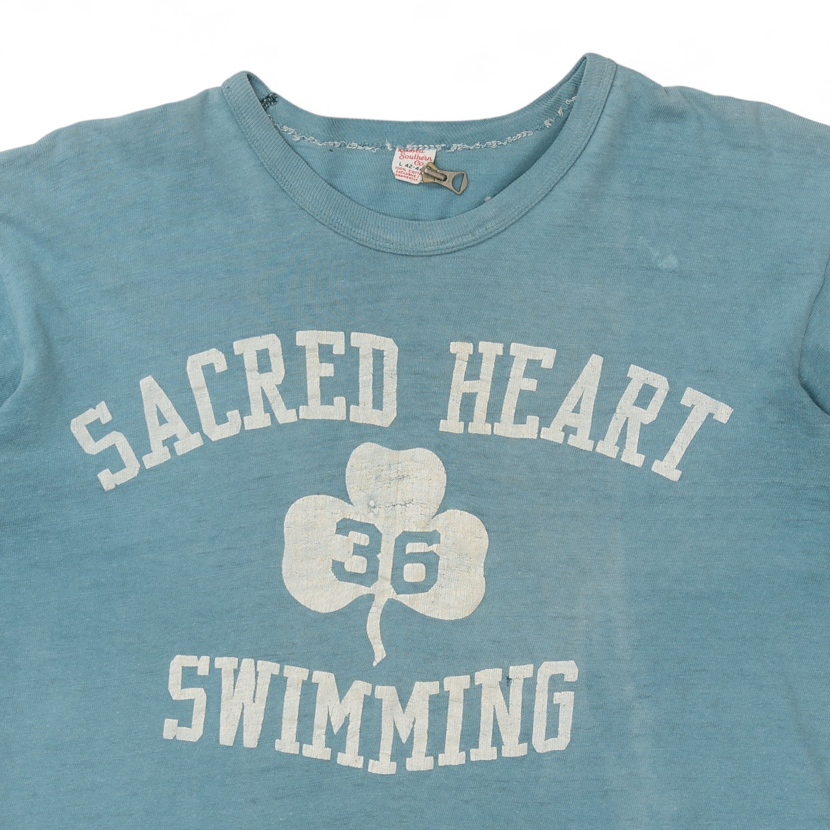 'SACRED HEART SWIMMING' TEE - 1960'S