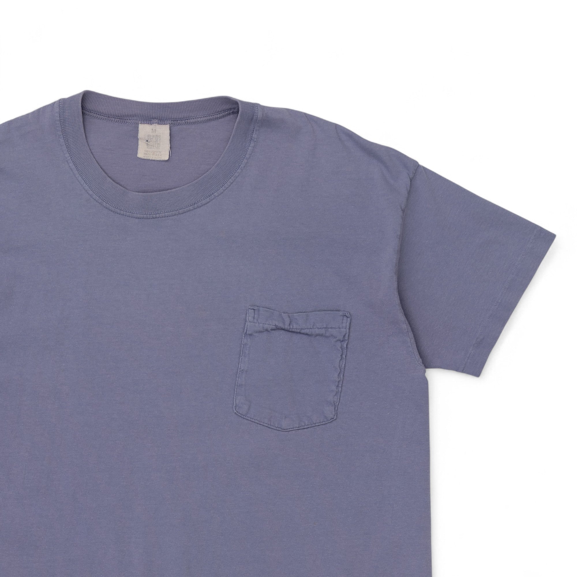 BLANK SINGLE STITCH POCKET TEE - 1980'S