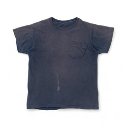 BLANK SINGLE STITCH POCKET TEE - 1970'S