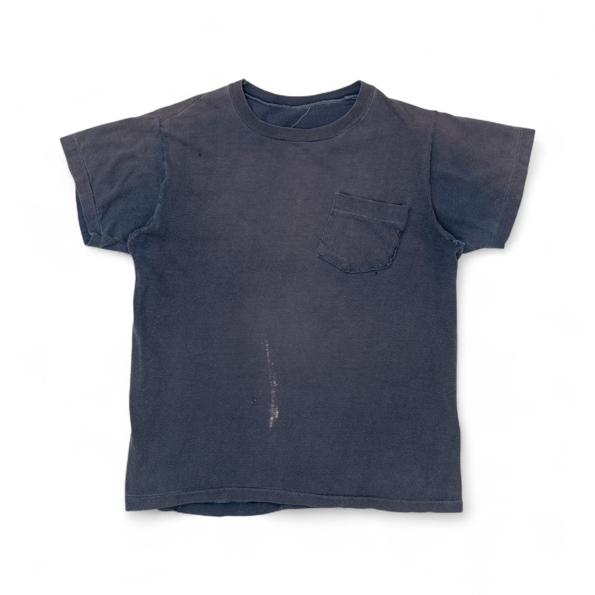 BLANK SINGLE STITCH POCKET TEE - 1970'S