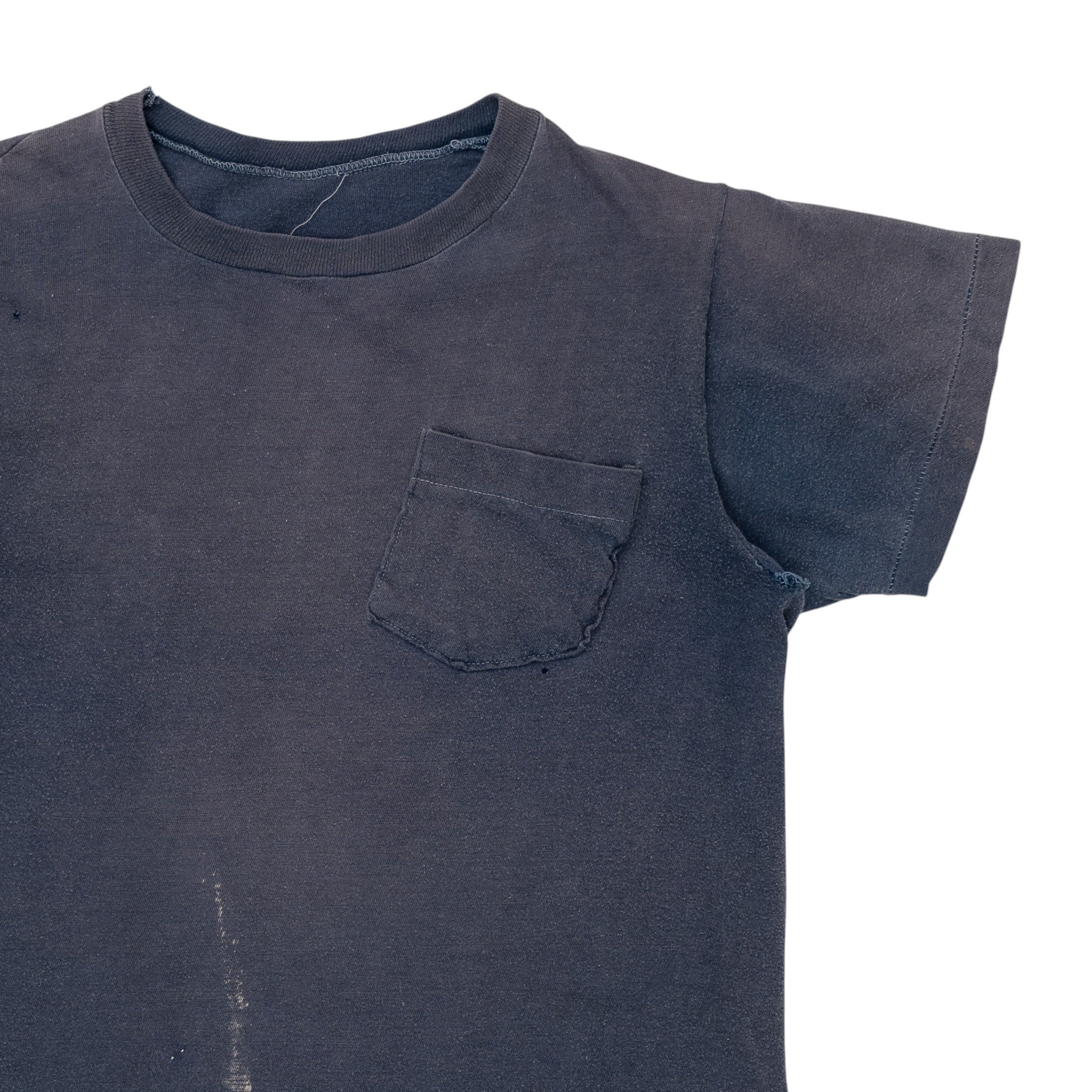 BLANK SINGLE STITCH POCKET TEE - 1970'S