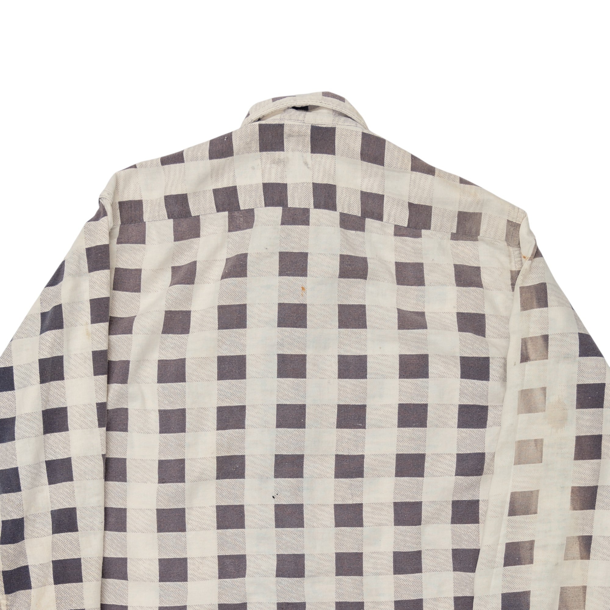 FADED/THRASHED/REPAIRED LOOP COLLAR FLANNEL - 1950/60'S