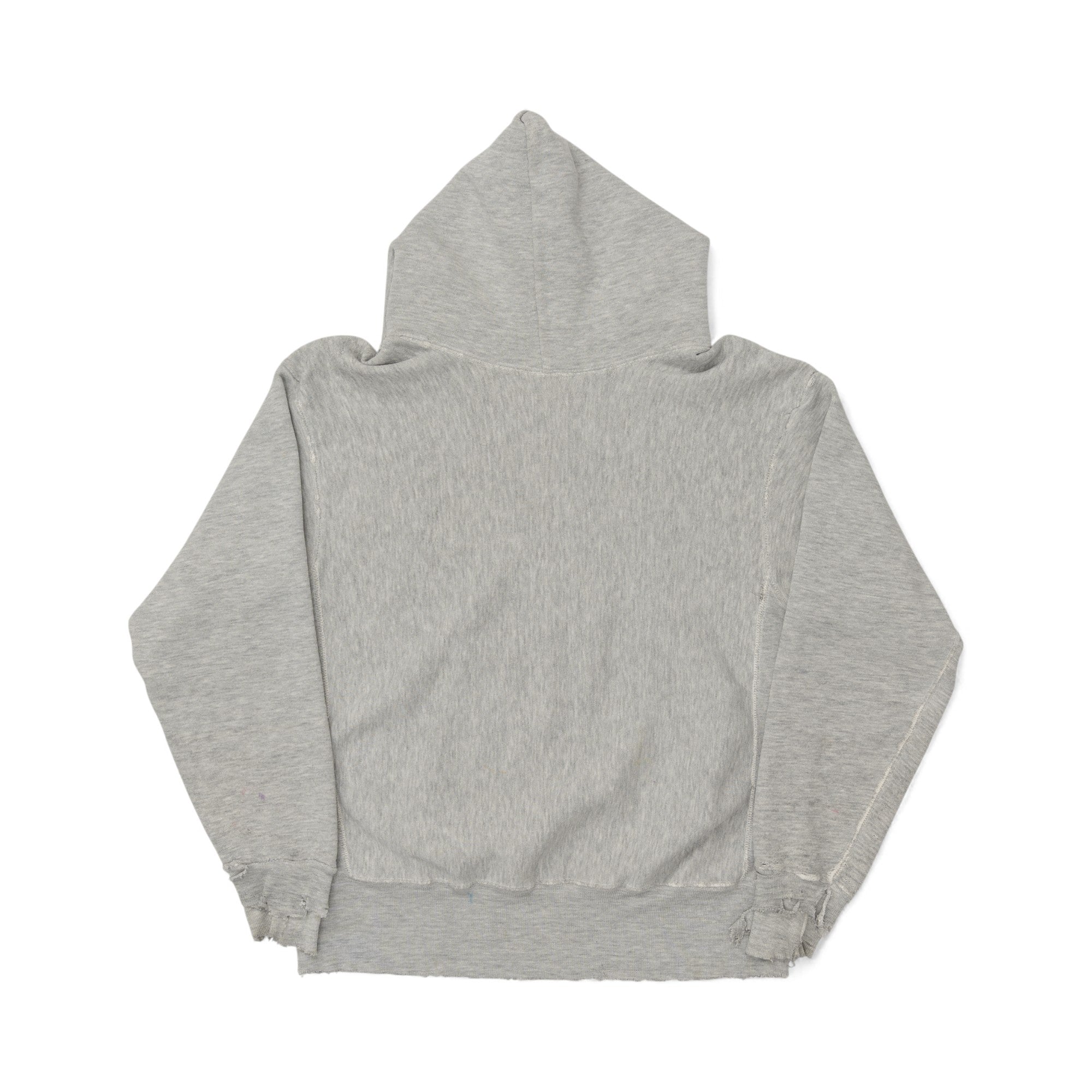 HEAVILY DISTRESSED CHAMPION REVERSE WEAVE 'JFK CROSS COUNTRY' HOODIE - 1970'S
