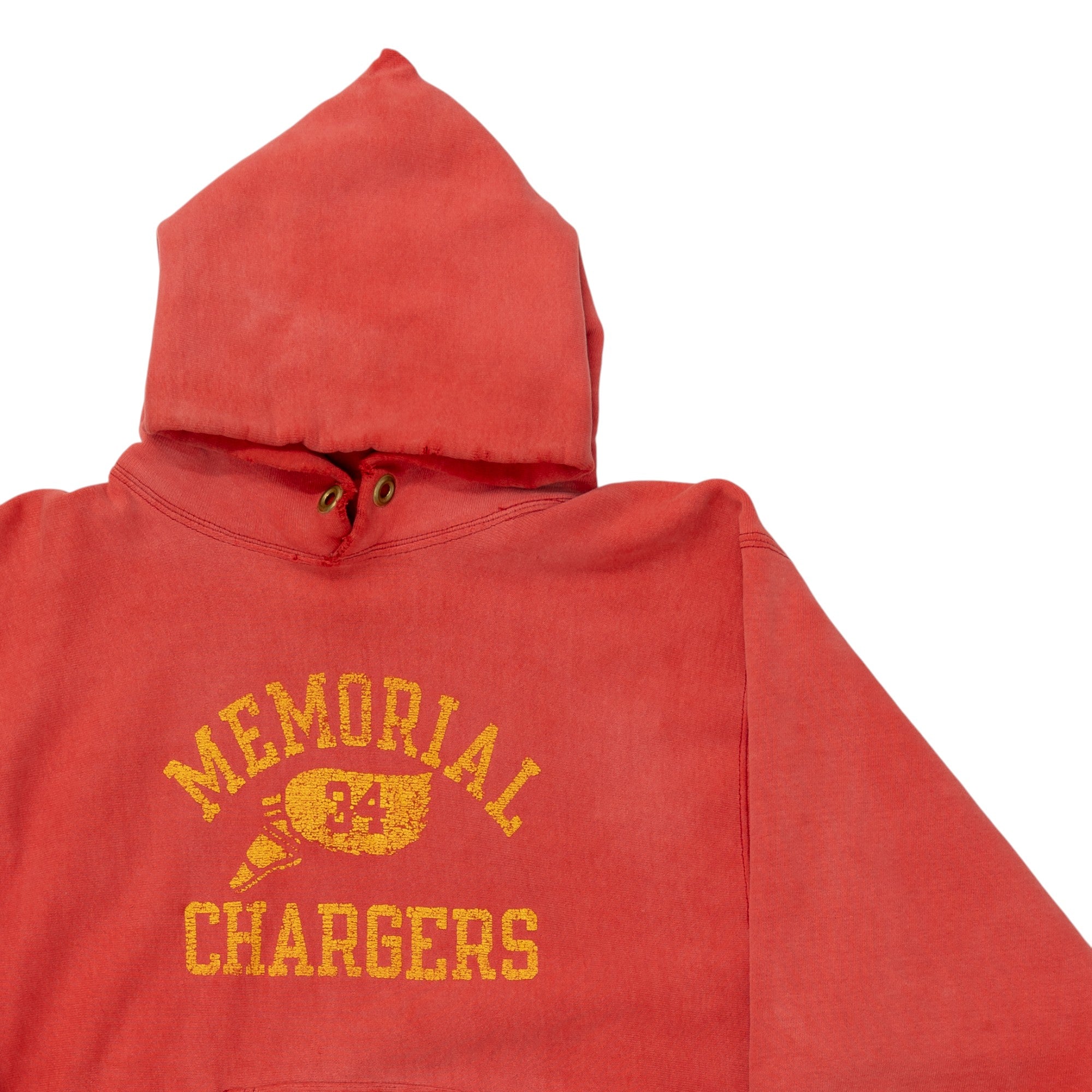 CHAMPION REVERSE WEAVE 'MEMORIAL CHARGERS' HOODIE - 1980'S