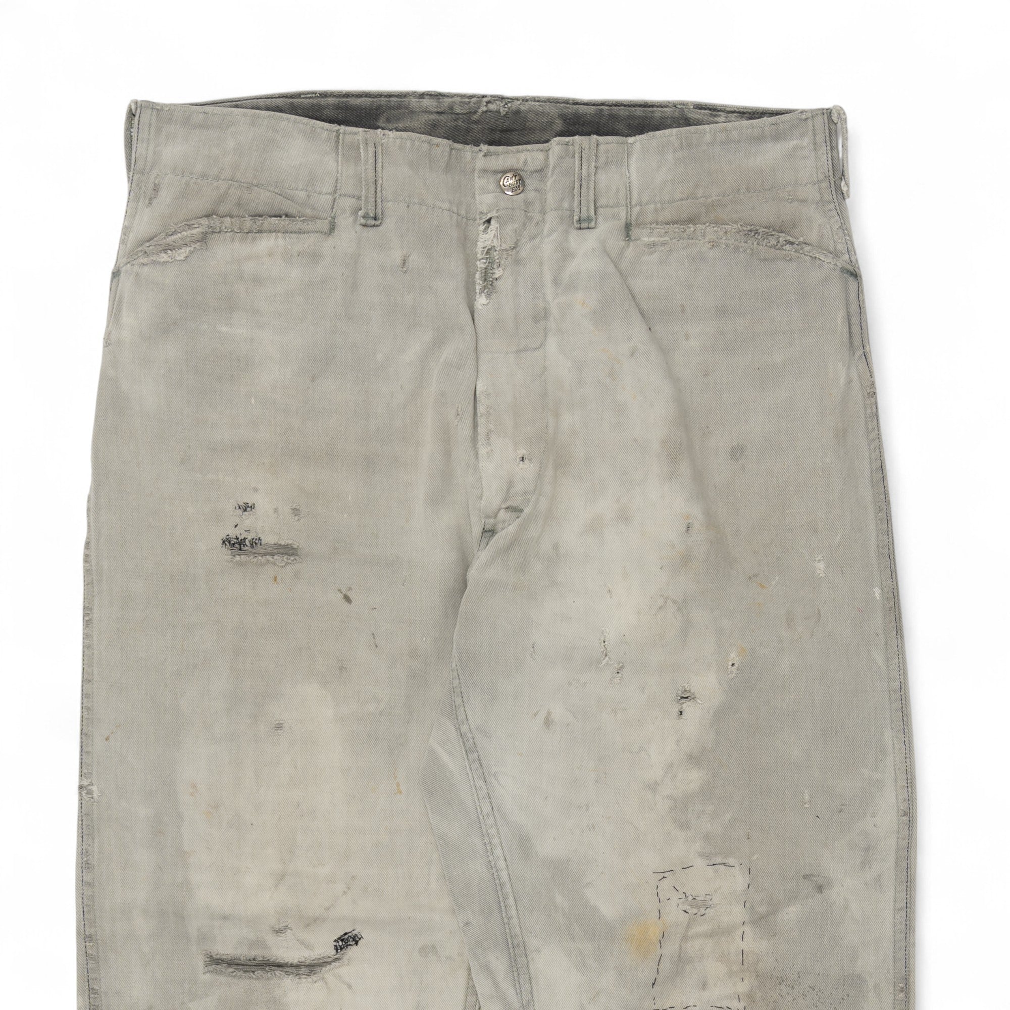 FADED/DISTRESSED/REPAIRED LEE FRISKO JEENS - 1950'S