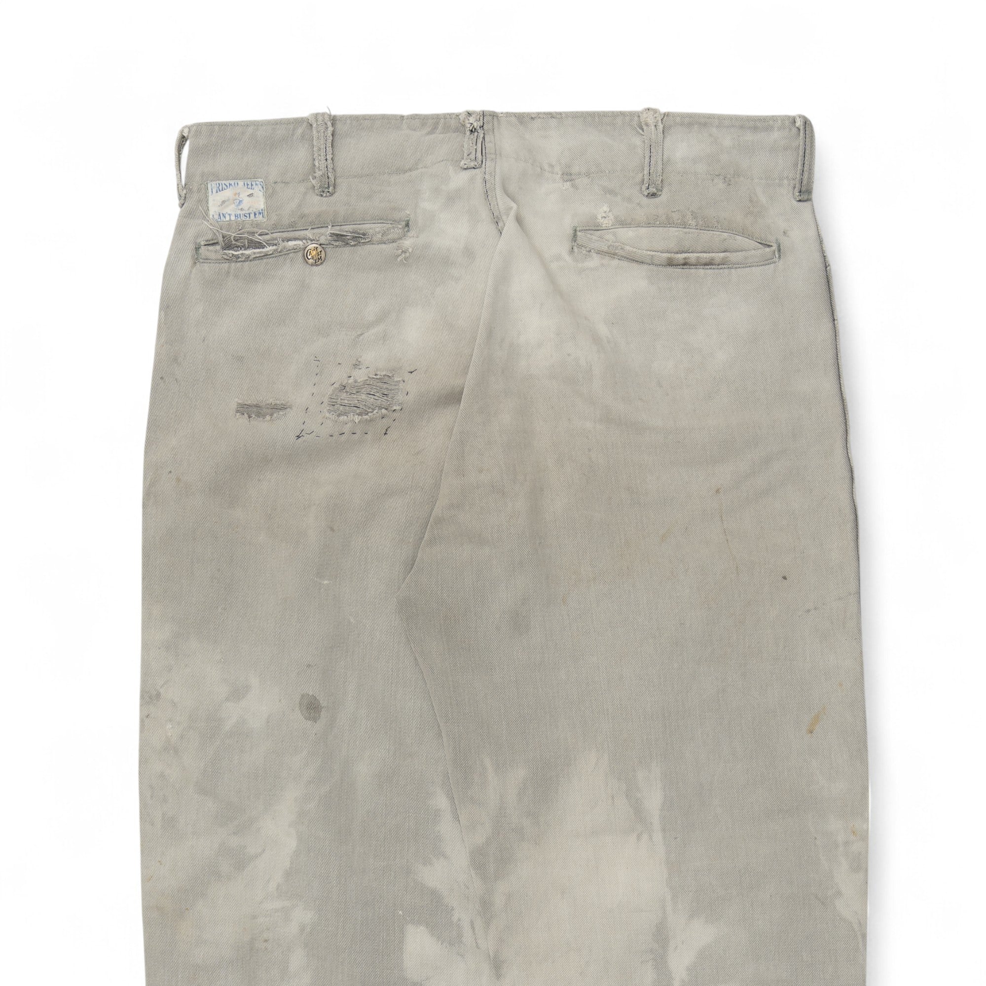 FADED/DISTRESSED/REPAIRED LEE FRISKO JEENS - 1950'S