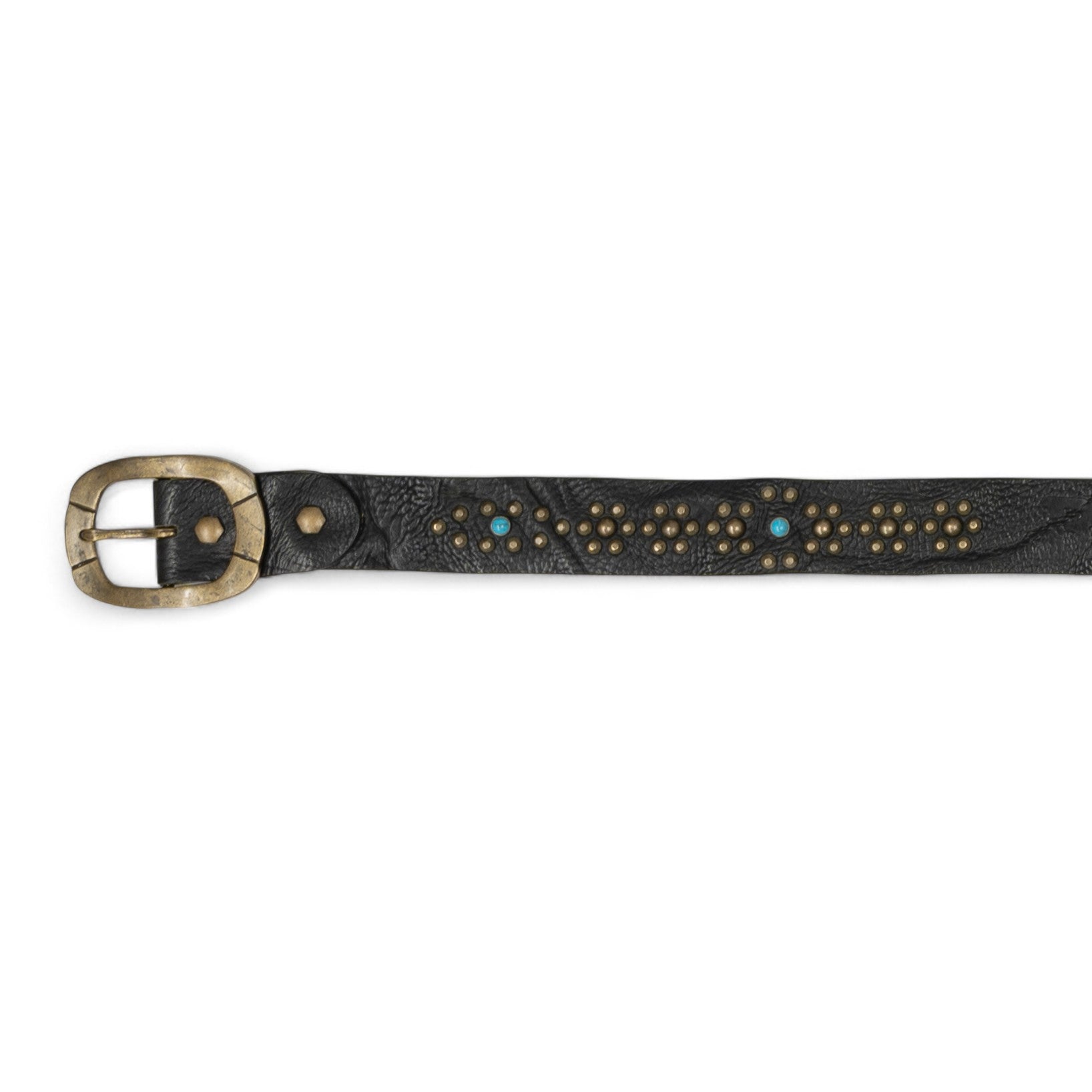 STUDDED LEATHER BELT - 1970'S