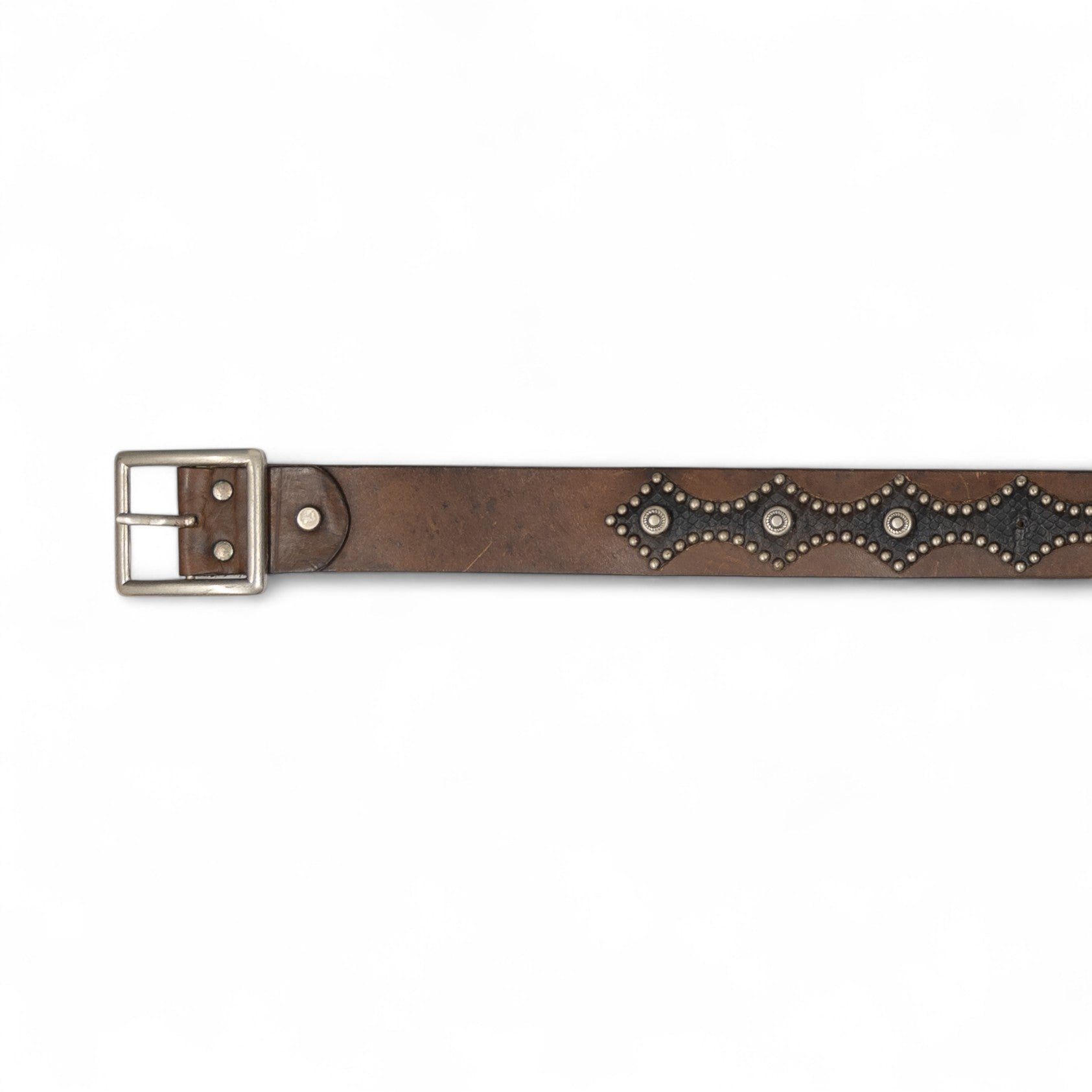 STUDDED LEATHER BELT - 2000'S