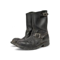 LEATHER ENGINEER BOOTS - 1970'S