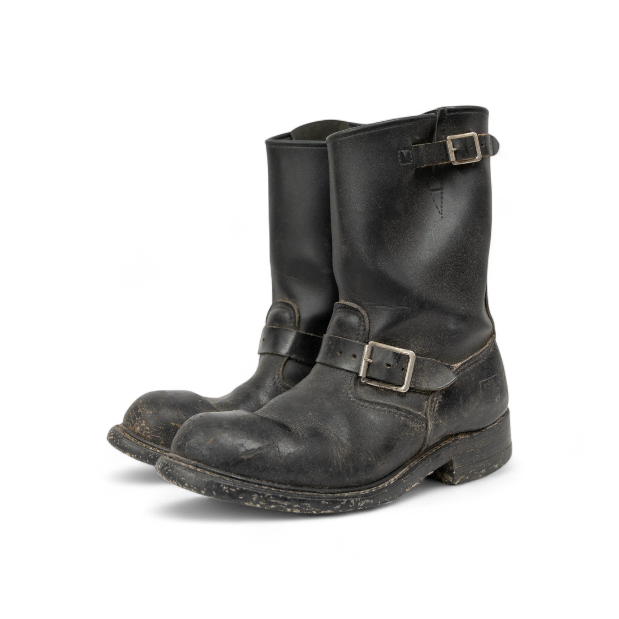 LEATHER ENGINEER BOOTS - 1970'S