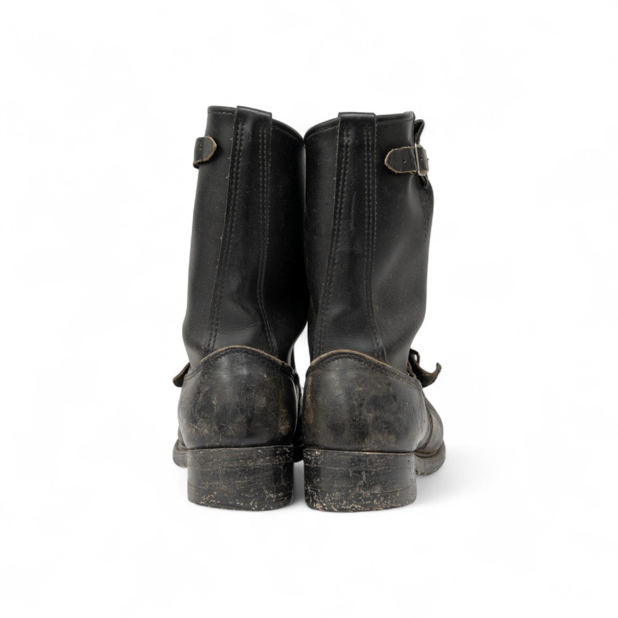 LEATHER ENGINEER BOOTS - 1970'S