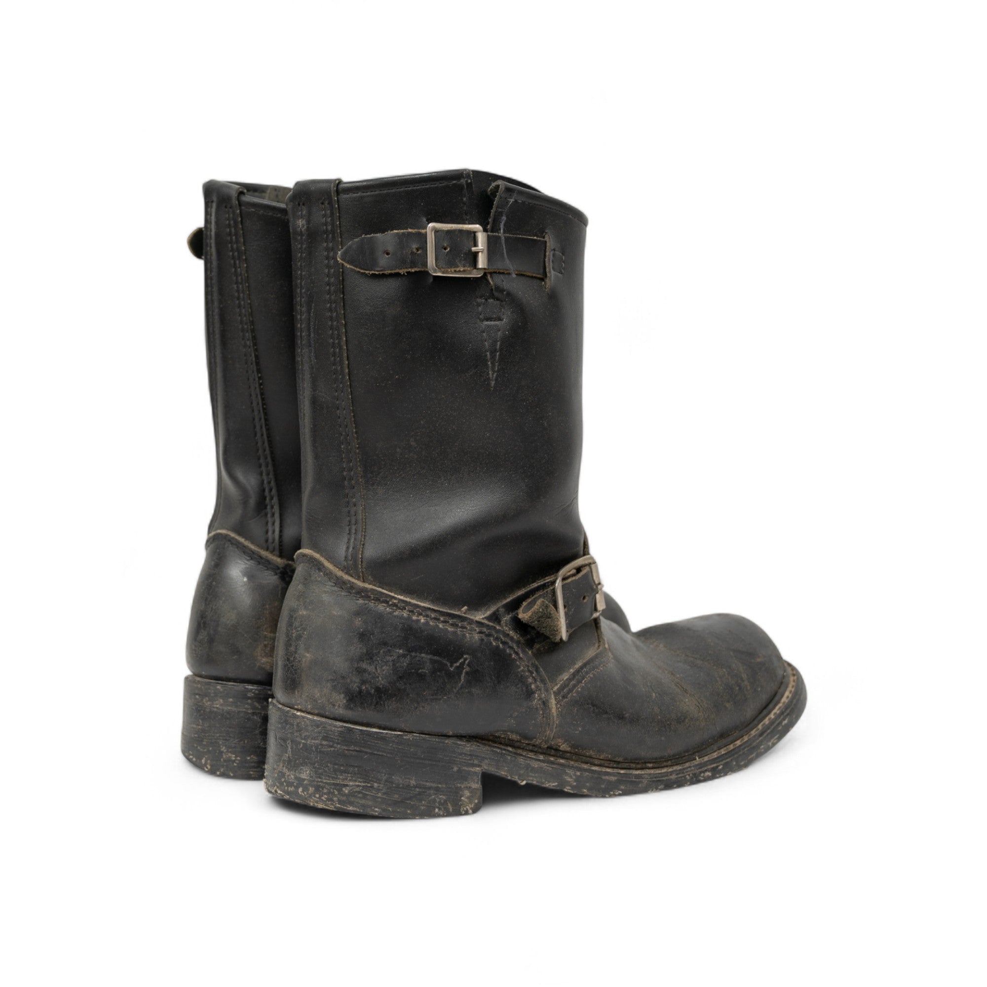 LEATHER ENGINEER BOOTS - 1970'S