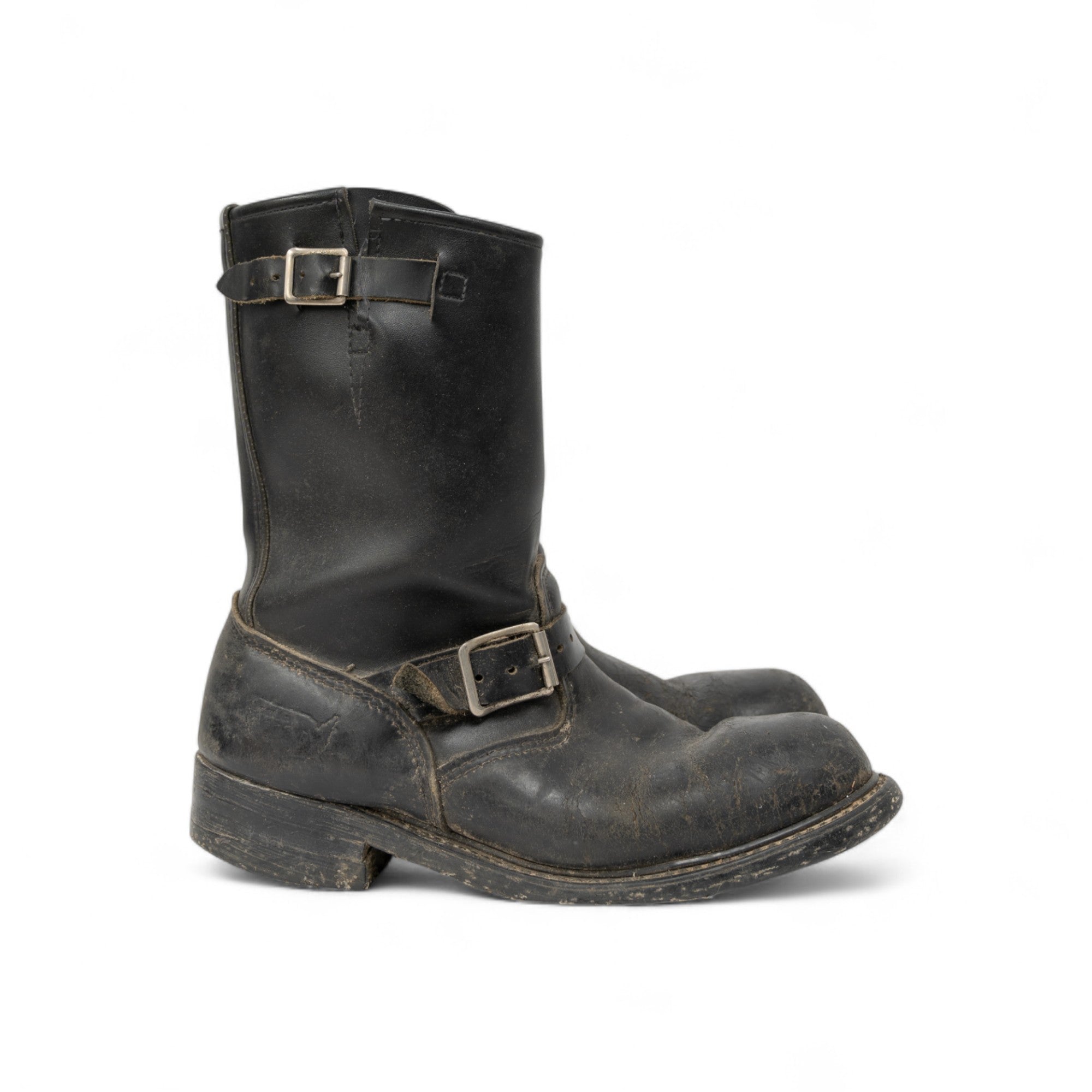 LEATHER ENGINEER BOOTS - 1970'S