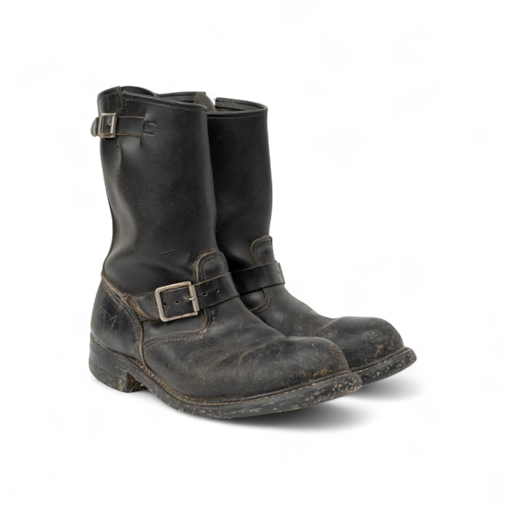 LEATHER ENGINEER BOOTS - 1970'S