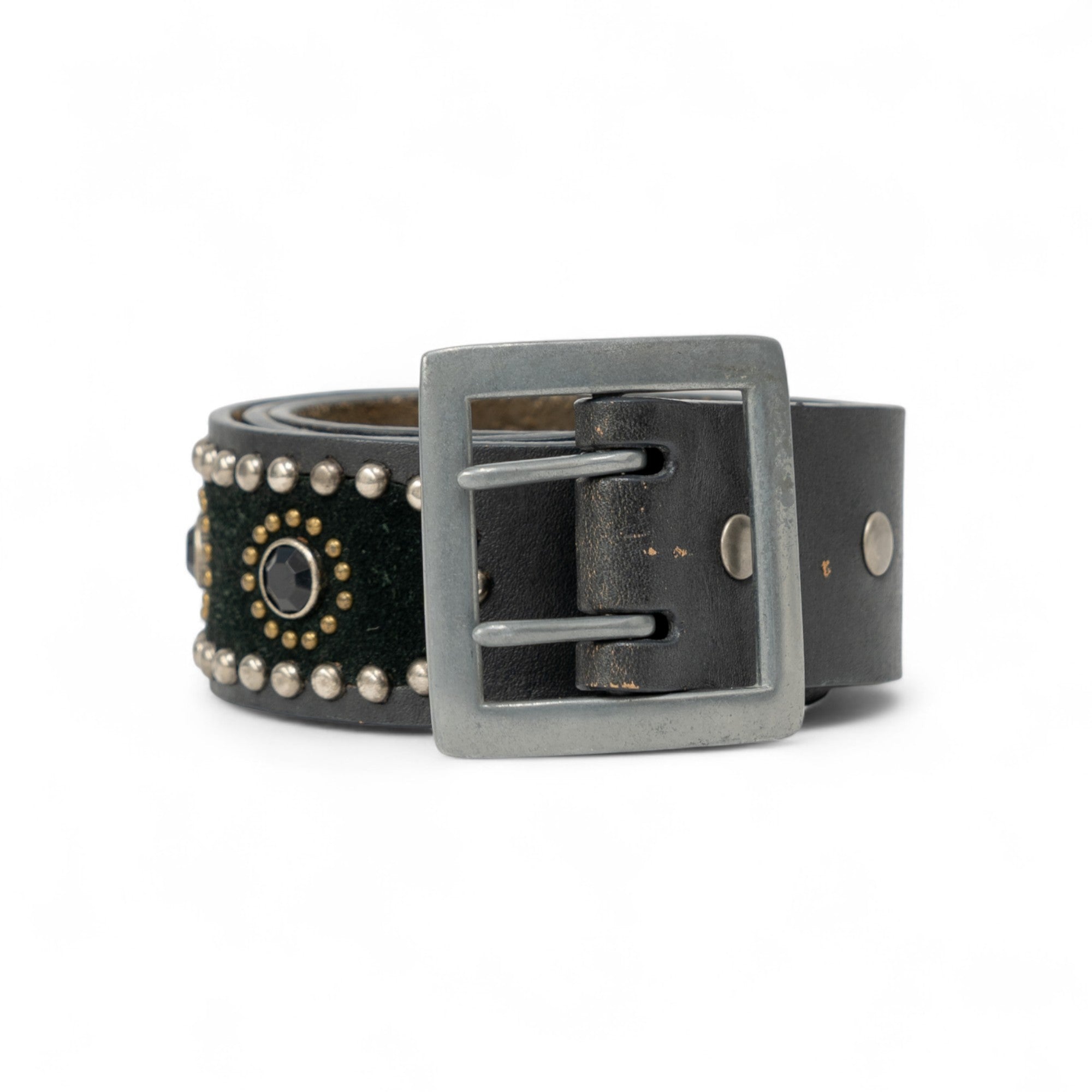 STUDDED LEATHER BELT - 1960'S