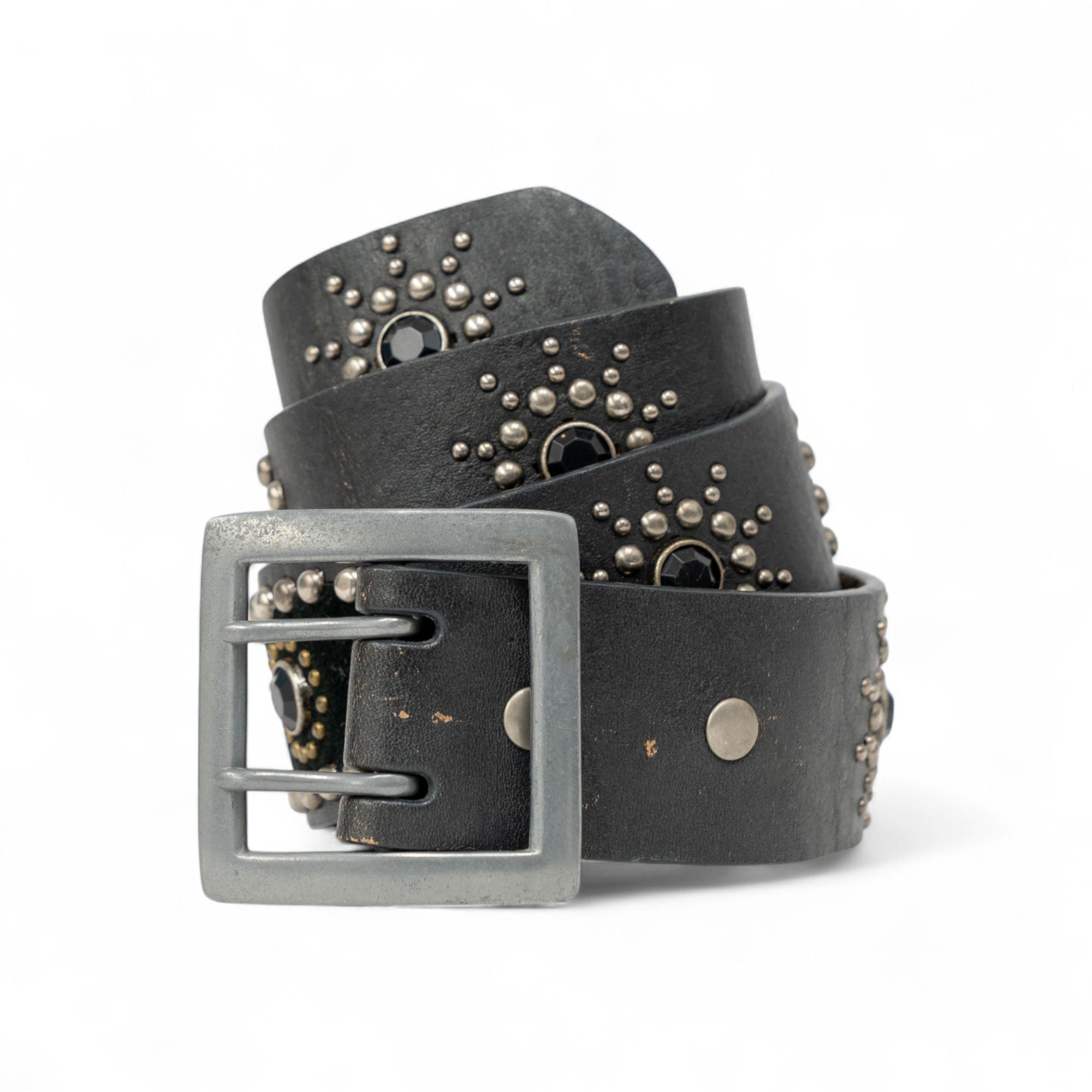 STUDDED LEATHER BELT - 1960'S