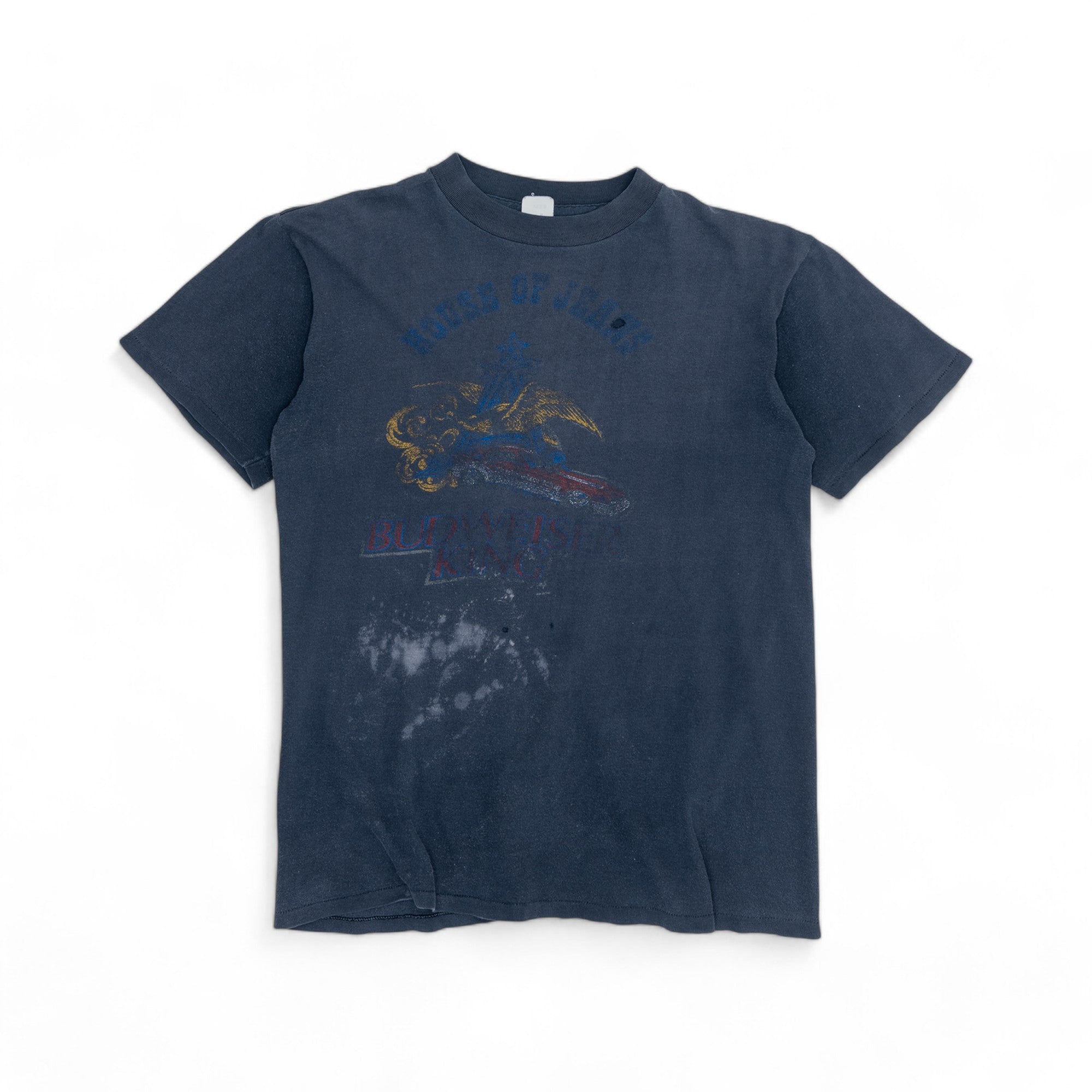 FADED SINGLE STITCH BUDWEISER TEE - 1980'S