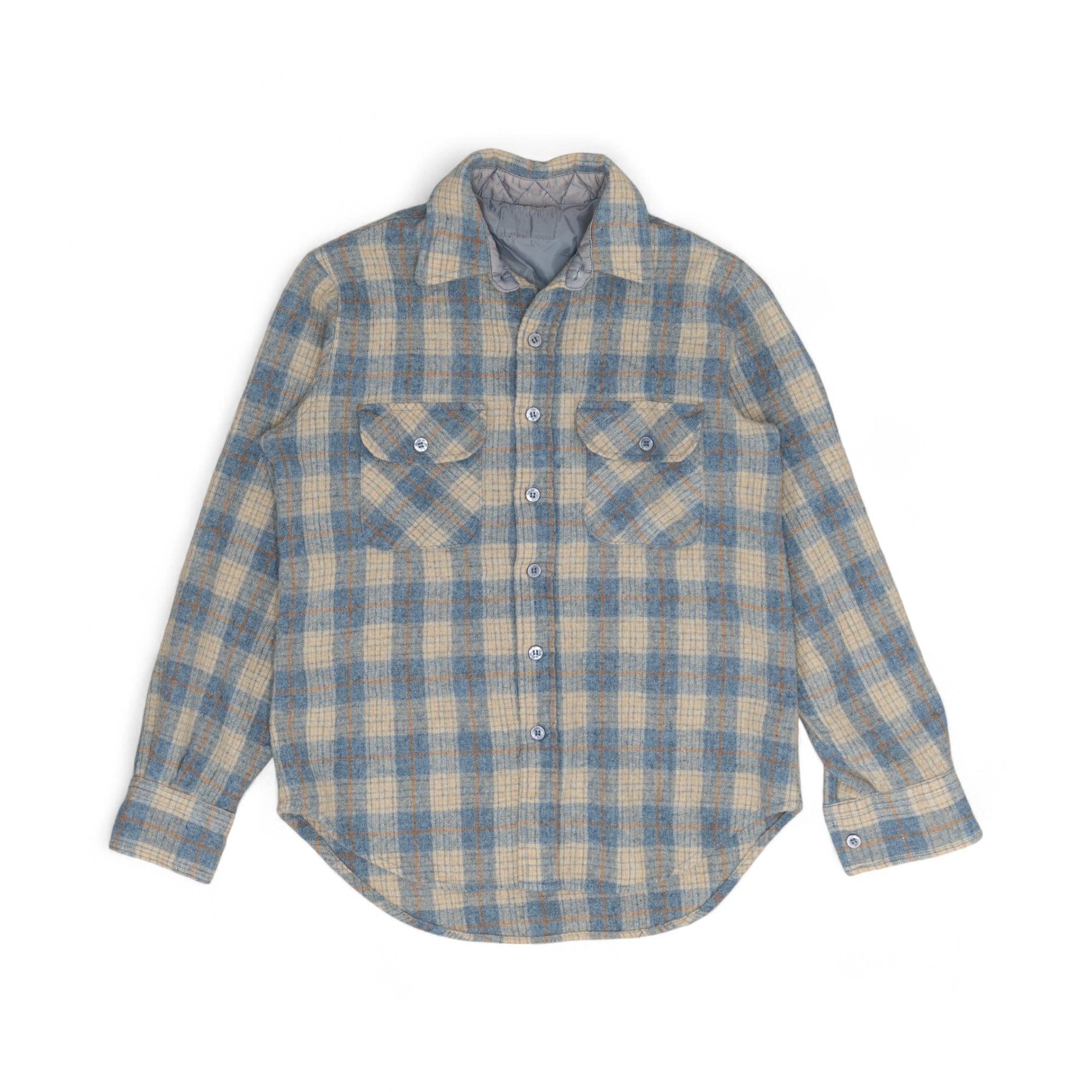 HUDSON MENS WESTERN WOOL FLANNEL - 1980'S