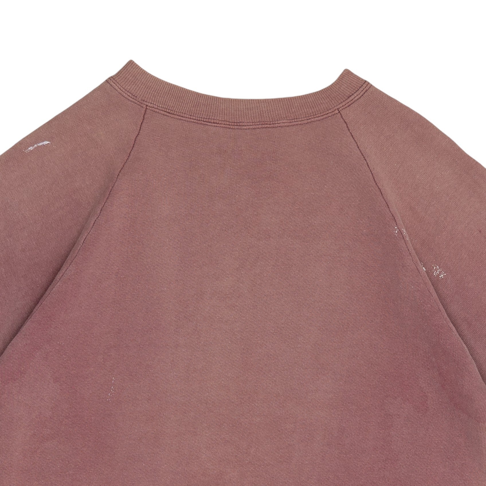 FADED 'ST. JOSEPH COLLEGE' RAGLAN CUT-OFF SWEATSHIRT - 1960'S