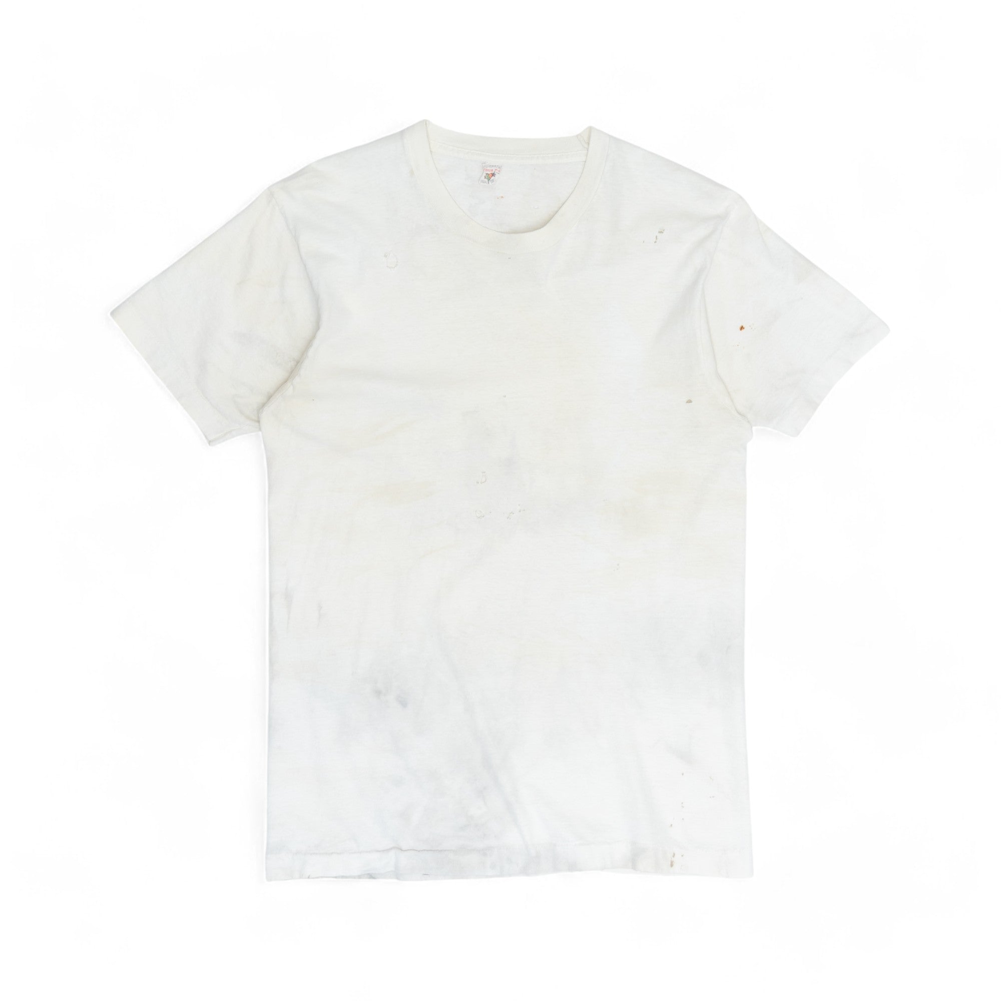 WELL WORN BLANK WHITE TEE - 1990'S