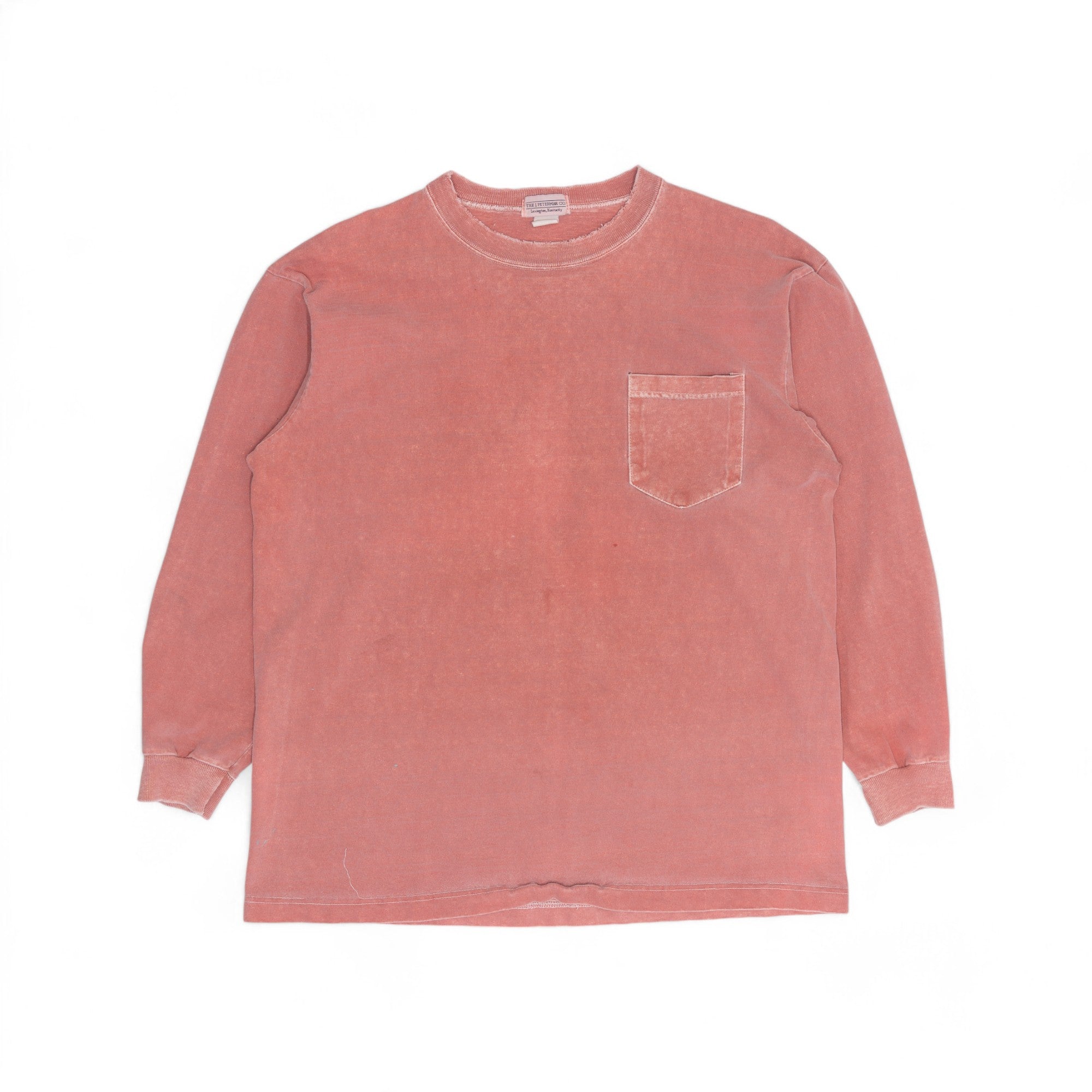 THICK DISTRESSED/FADED BLANK LONG-SLEEVE - 1990'S