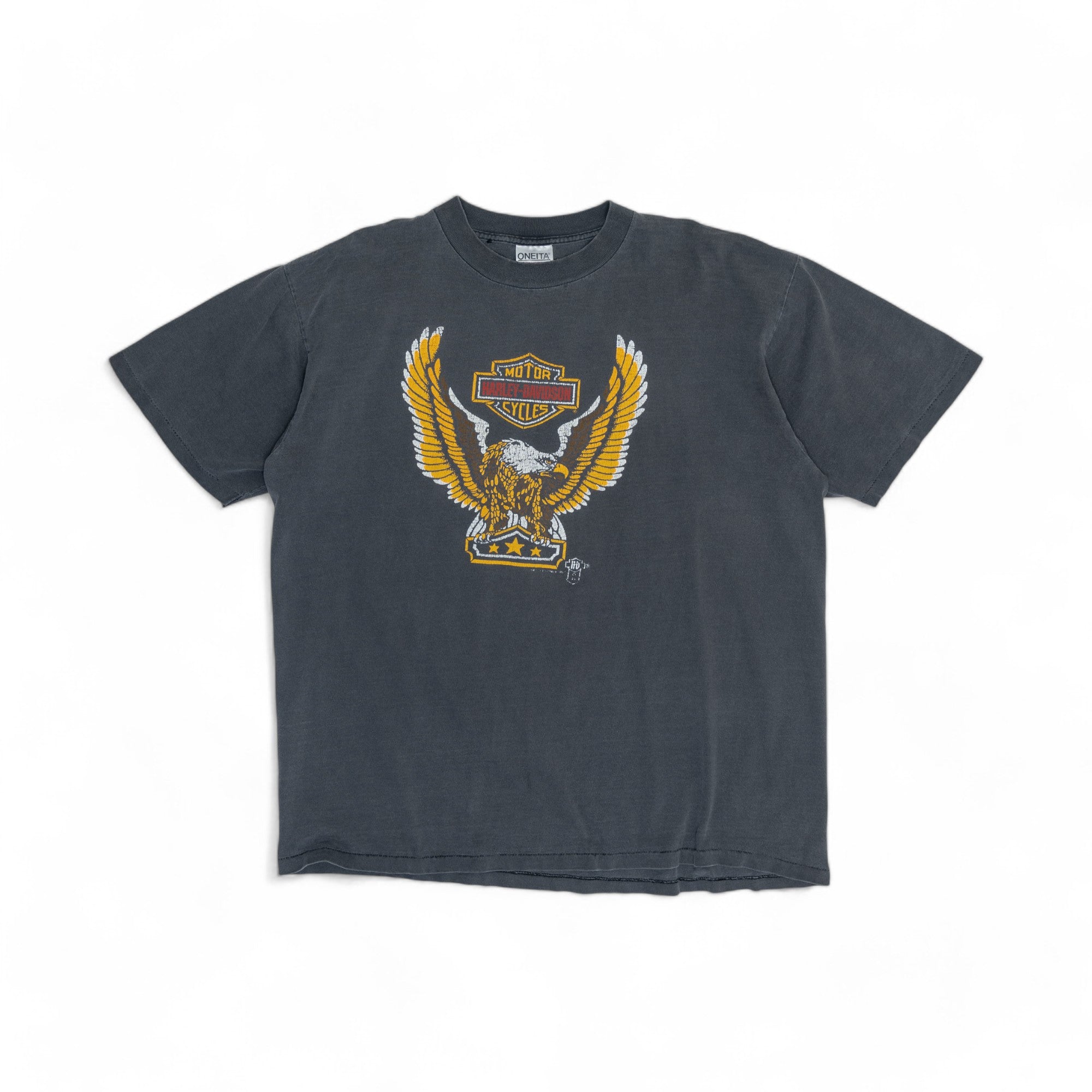 FADED SINGLE STITCH HARLEY DAVIDSON TEE - 1990'S