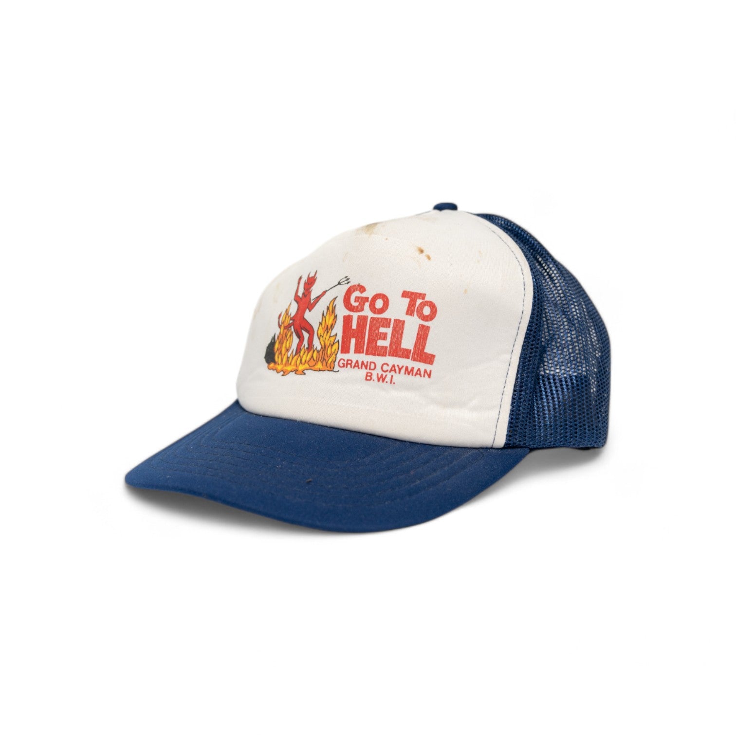 'GO TO HELL' TRUCKER HAT - 1990'S